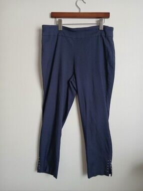 Counterparts Capri Pants Size 14 Blue Pull On